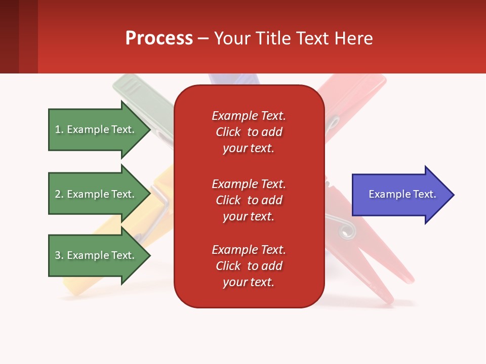 Yellow Clothespeg Peg PowerPoint Template