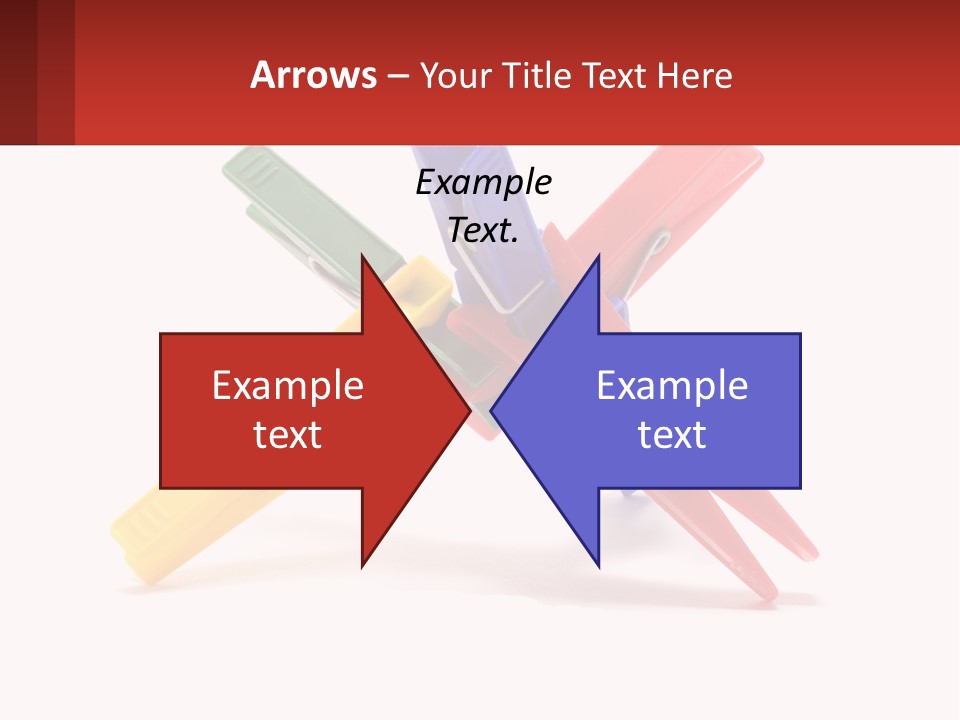 Yellow Clothespeg Peg PowerPoint Template