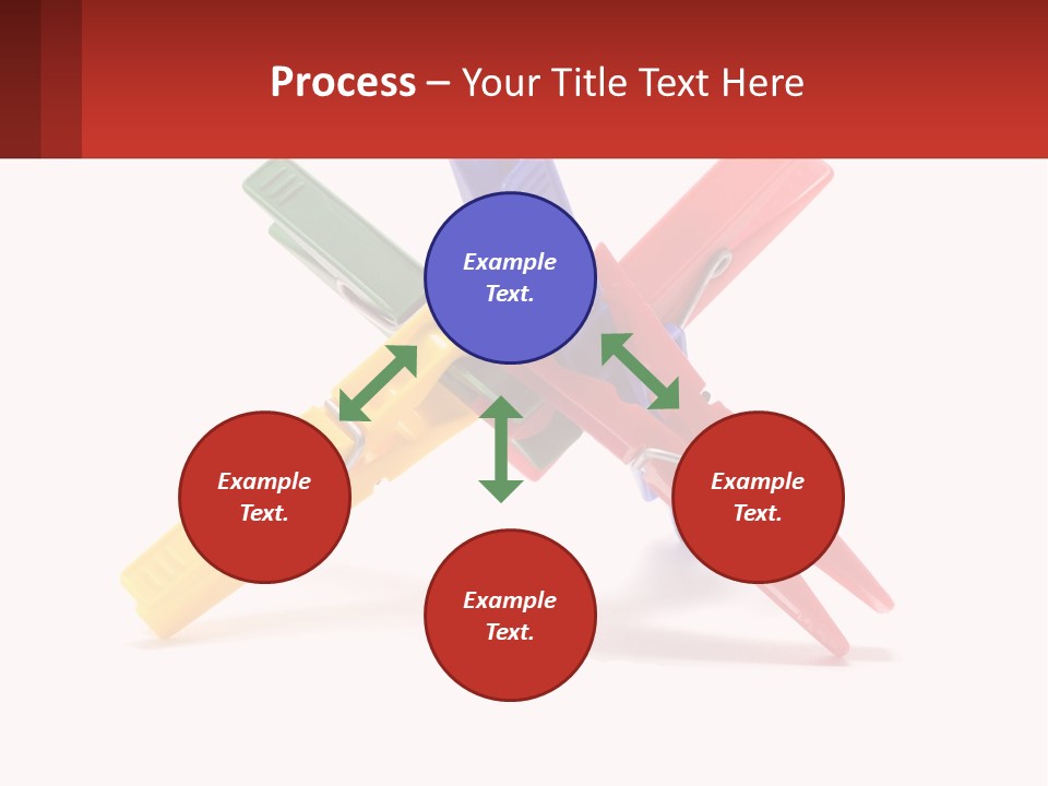 Yellow Clothespeg Peg PowerPoint Template