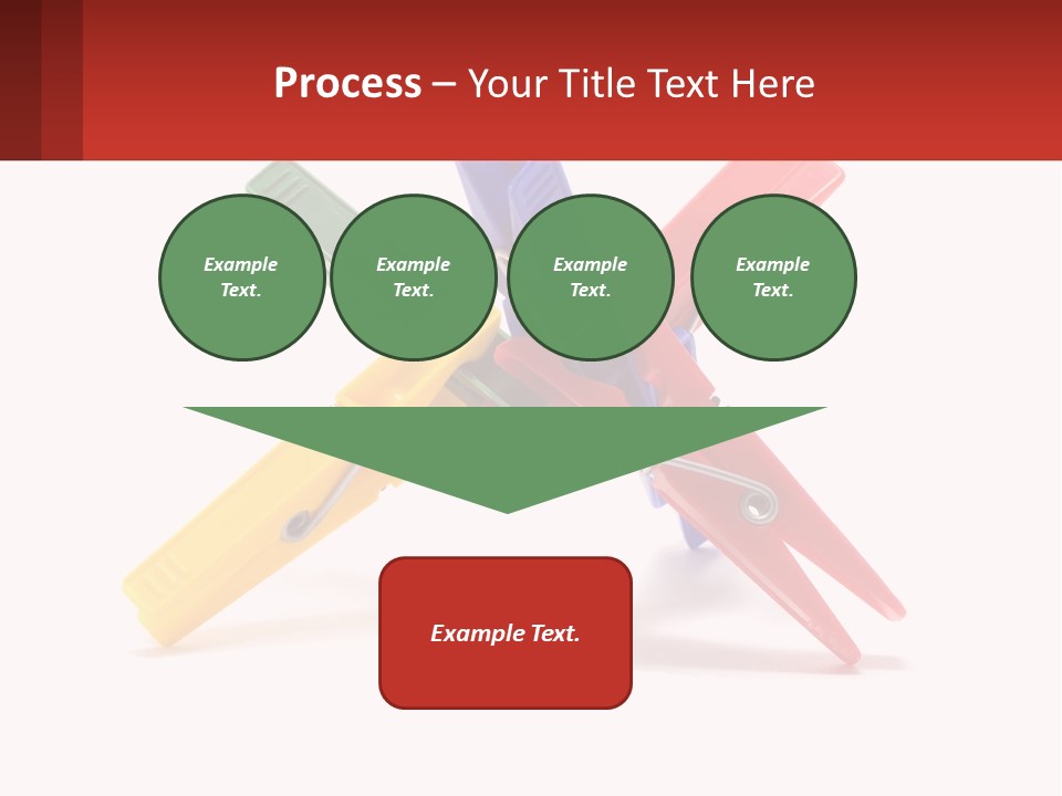 Yellow Clothespeg Peg PowerPoint Template