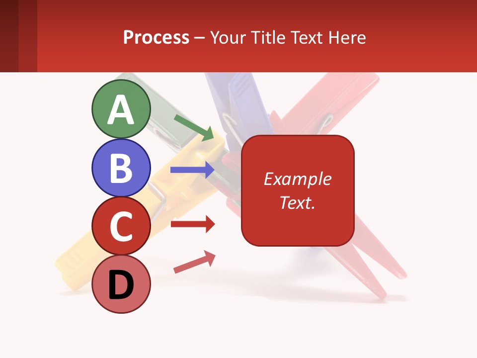 Yellow Clothespeg Peg PowerPoint Template