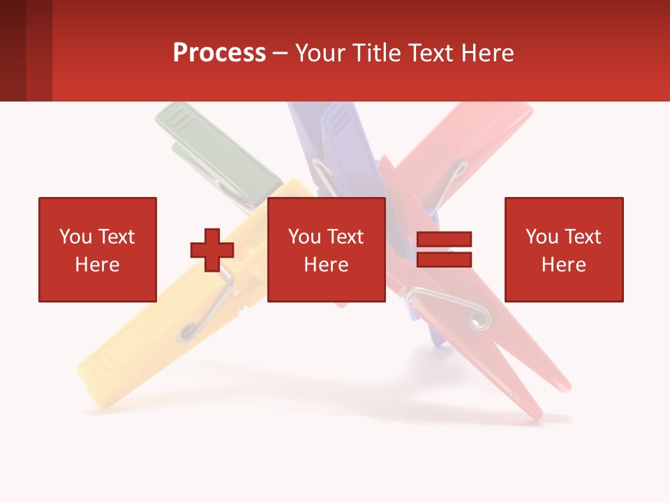 Yellow Clothespeg Peg PowerPoint Template
