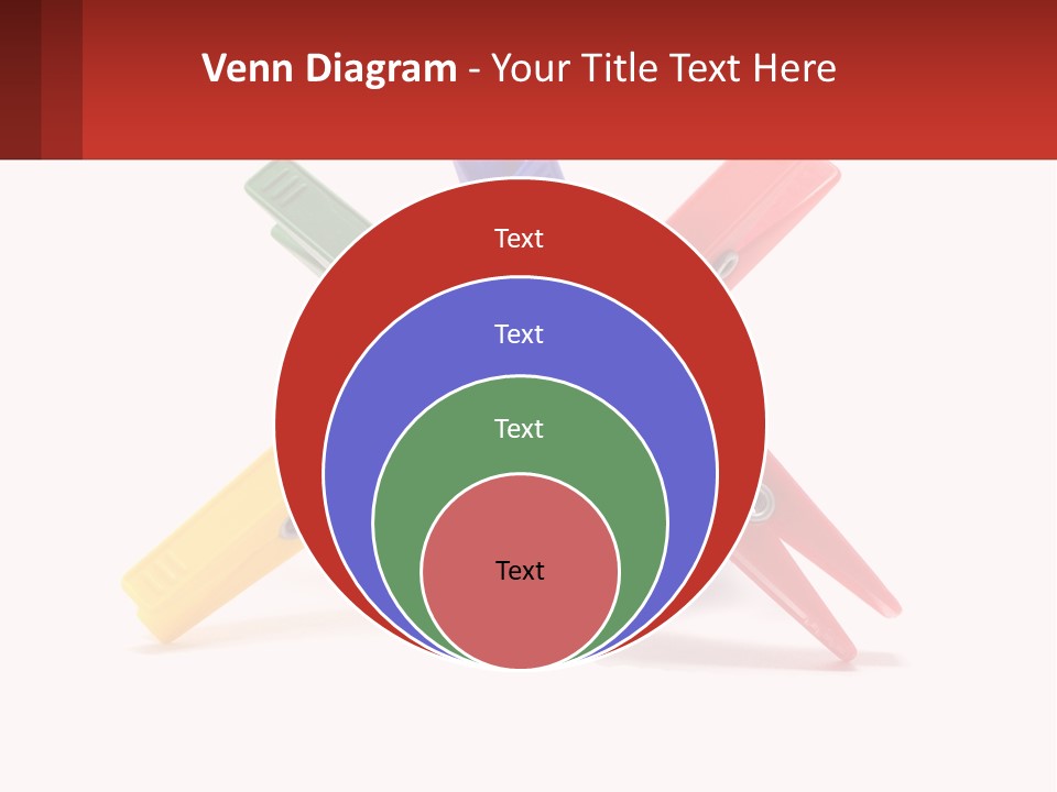 Yellow Clothespeg Peg PowerPoint Template