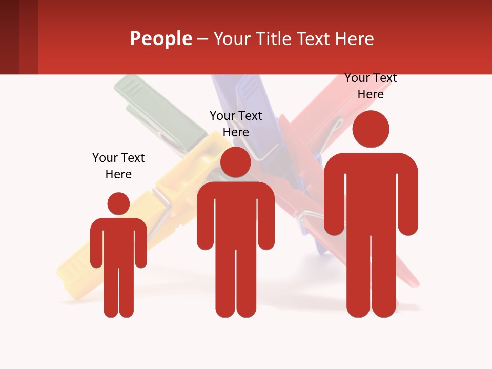 Yellow Clothespeg Peg PowerPoint Template