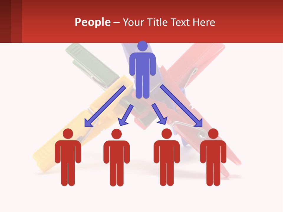 Yellow Clothespeg Peg PowerPoint Template