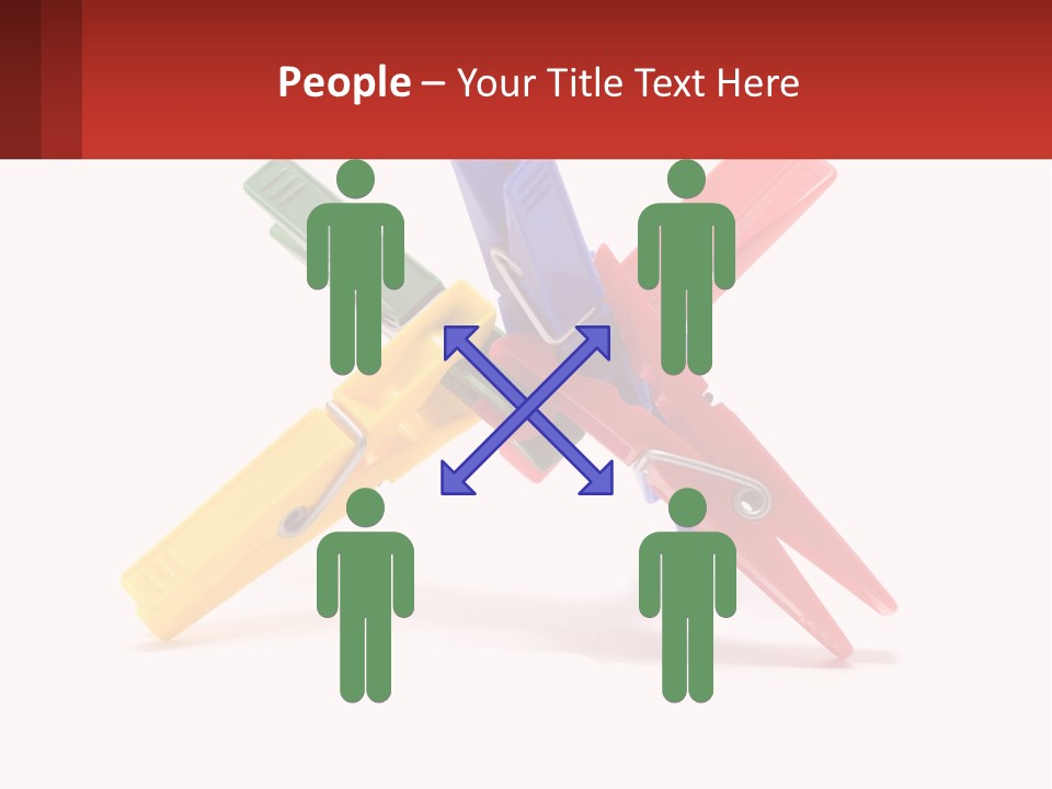 Yellow Clothespeg Peg PowerPoint Template