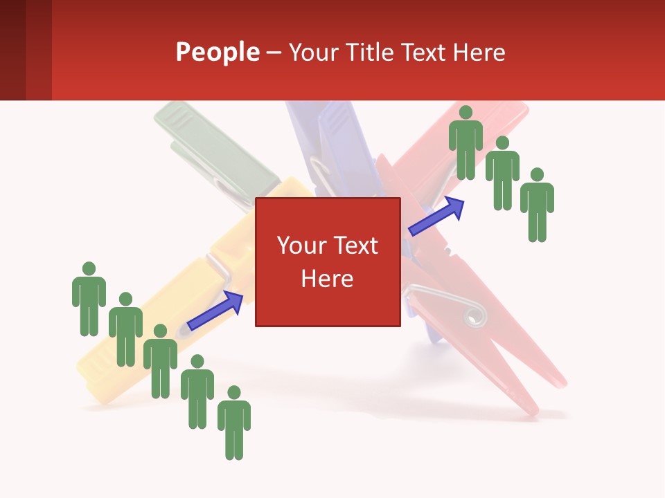 Yellow Clothespeg Peg PowerPoint Template
