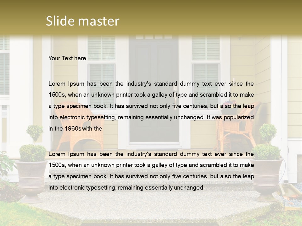 Exterior Steps Classic PowerPoint Template