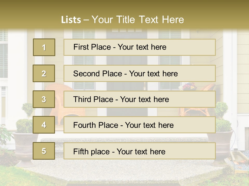 Exterior Steps Classic PowerPoint Template