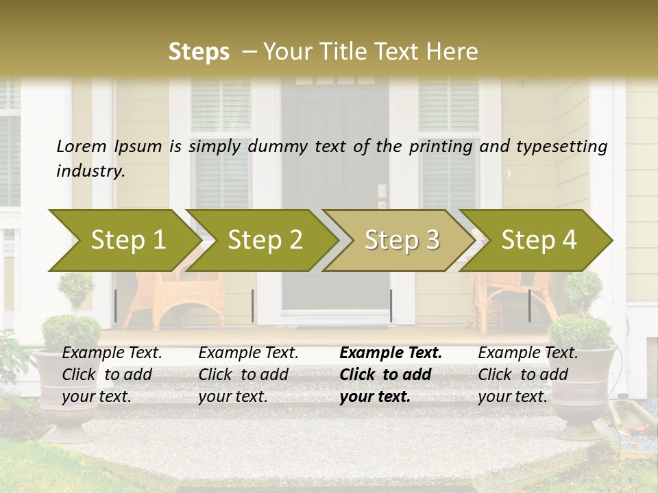 Exterior Steps Classic PowerPoint Template