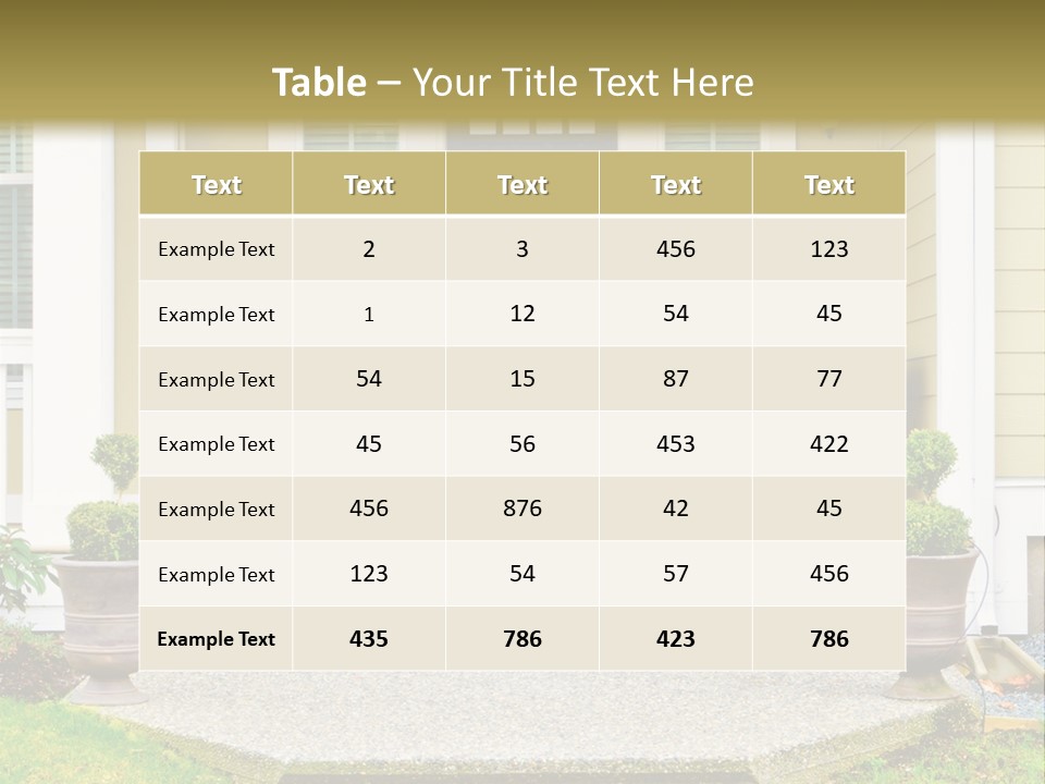 Exterior Steps Classic PowerPoint Template