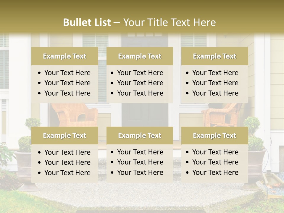 Exterior Steps Classic PowerPoint Template