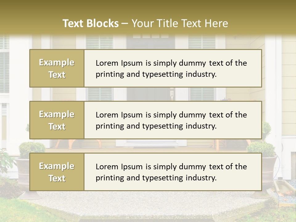 Exterior Steps Classic PowerPoint Template