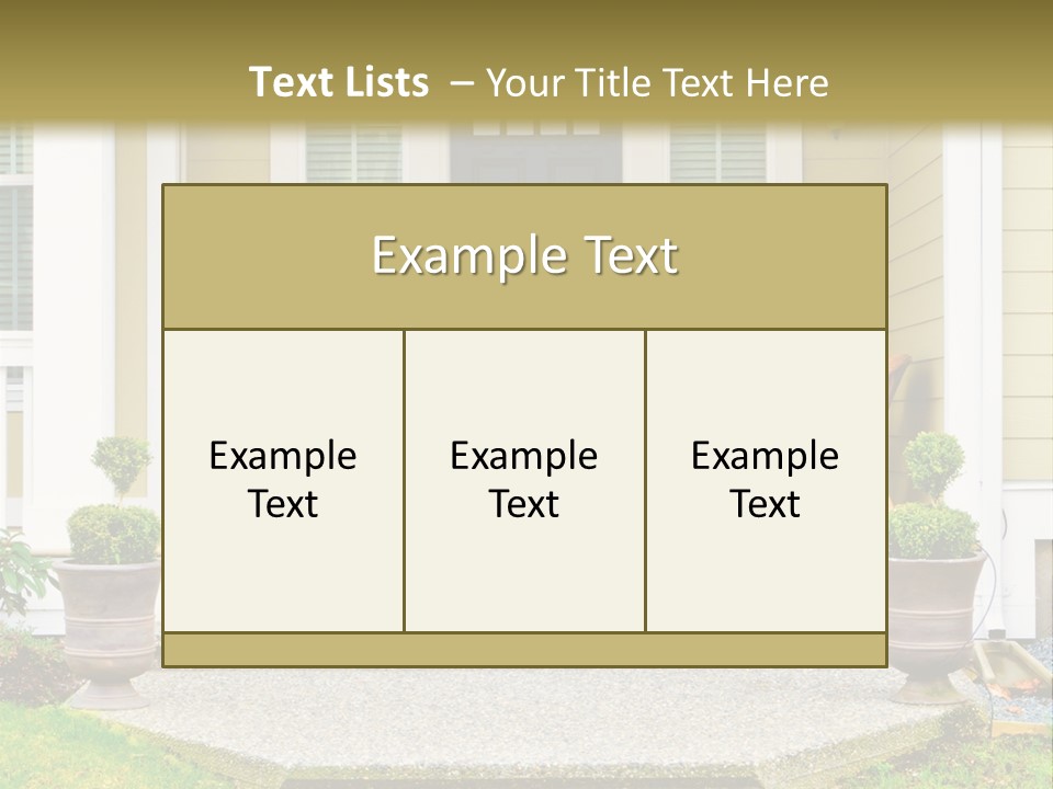 Exterior Steps Classic PowerPoint Template