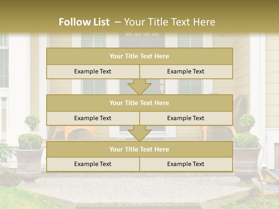 Exterior Steps Classic PowerPoint Template