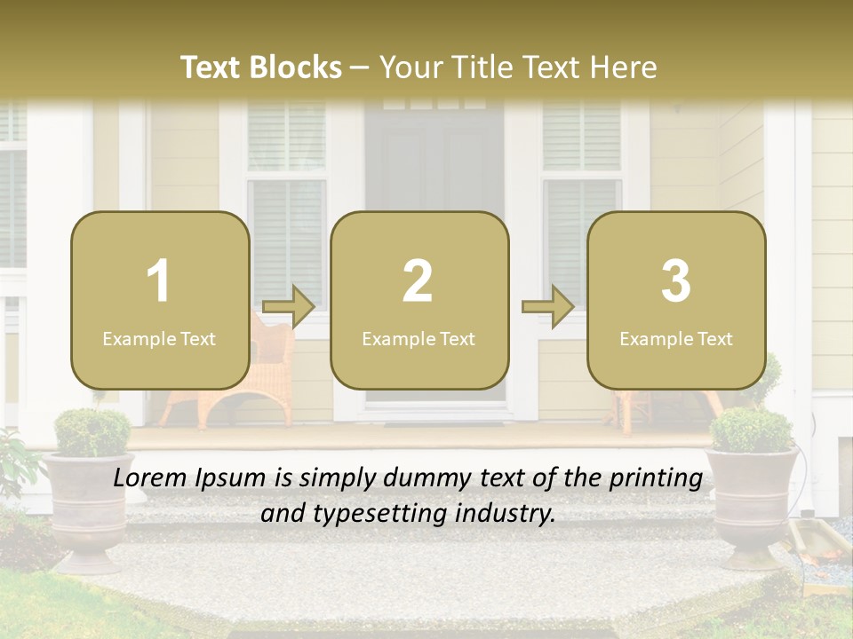 Exterior Steps Classic PowerPoint Template