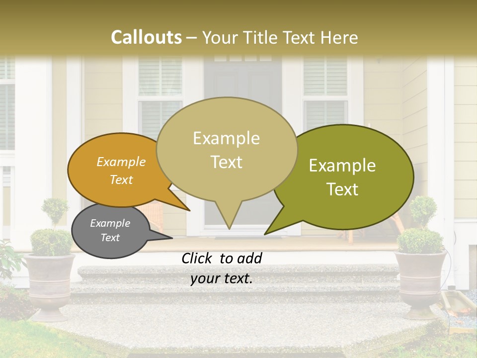 Exterior Steps Classic PowerPoint Template