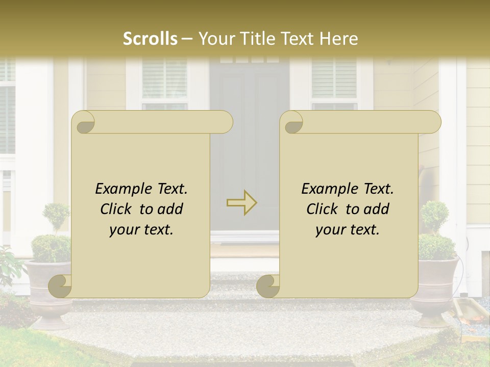 Exterior Steps Classic PowerPoint Template