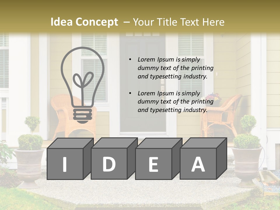 Exterior Steps Classic PowerPoint Template