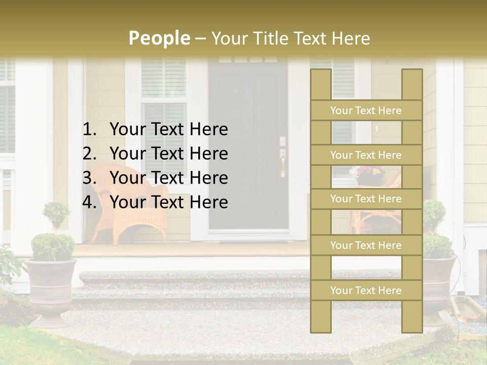 Exterior Steps Classic PowerPoint Template