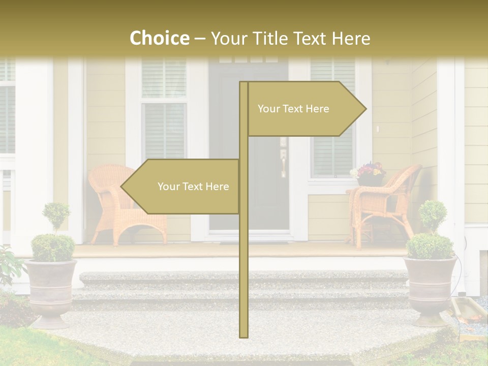 Exterior Steps Classic PowerPoint Template