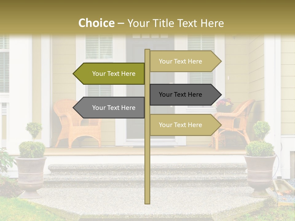 Exterior Steps Classic PowerPoint Template