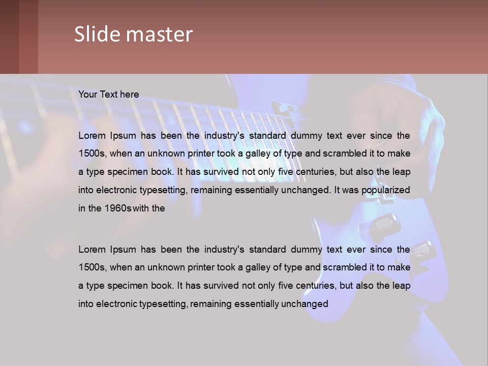 Rock Jazz Bass PowerPoint Template