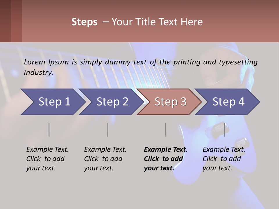Rock Jazz Bass PowerPoint Template