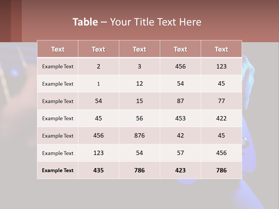 Rock Jazz Bass PowerPoint Template