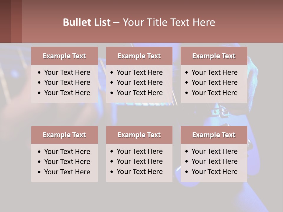 Rock Jazz Bass PowerPoint Template