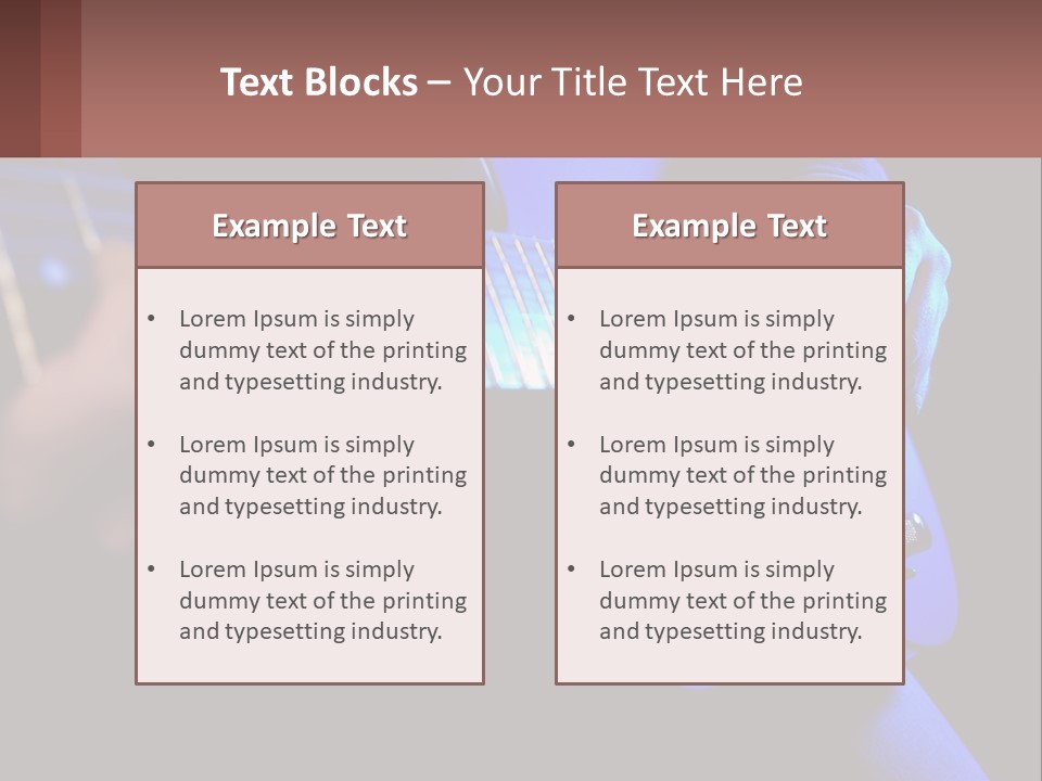 Rock Jazz Bass PowerPoint Template