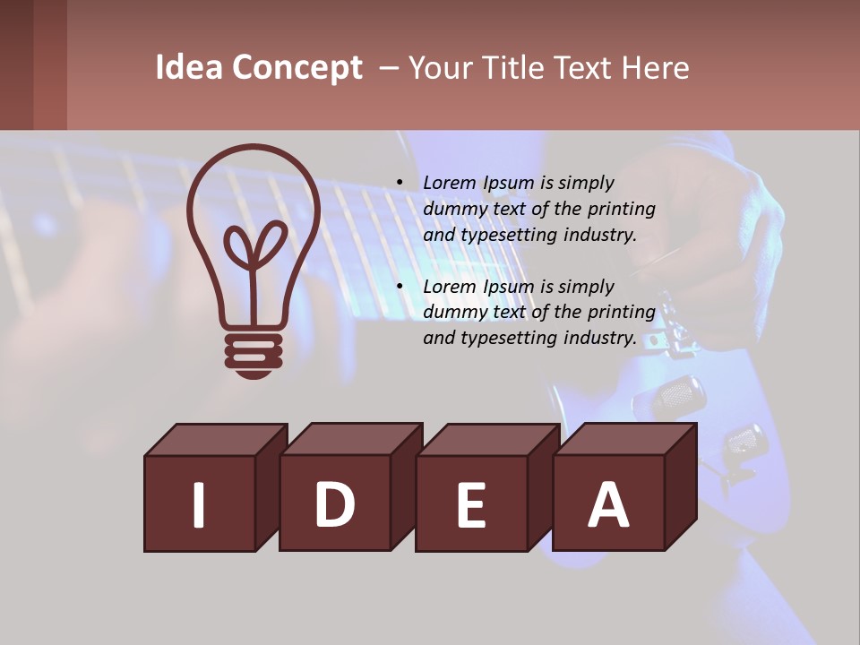 Rock Jazz Bass PowerPoint Template