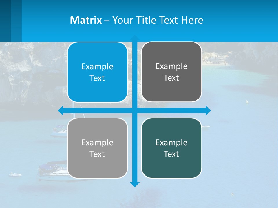 Macaralleta Landscape Blue PowerPoint Template