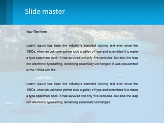 Macaralleta Landscape Blue PowerPoint Template