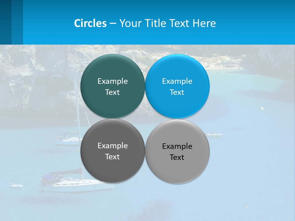 Macaralleta Landscape Blue PowerPoint Template