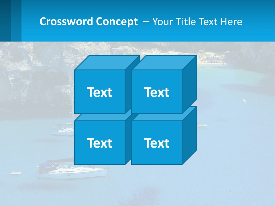 Macaralleta Landscape Blue PowerPoint Template