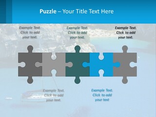 Macaralleta Landscape Blue PowerPoint Template