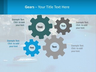 Macaralleta Landscape Blue PowerPoint Template