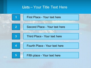 Macaralleta Landscape Blue PowerPoint Template