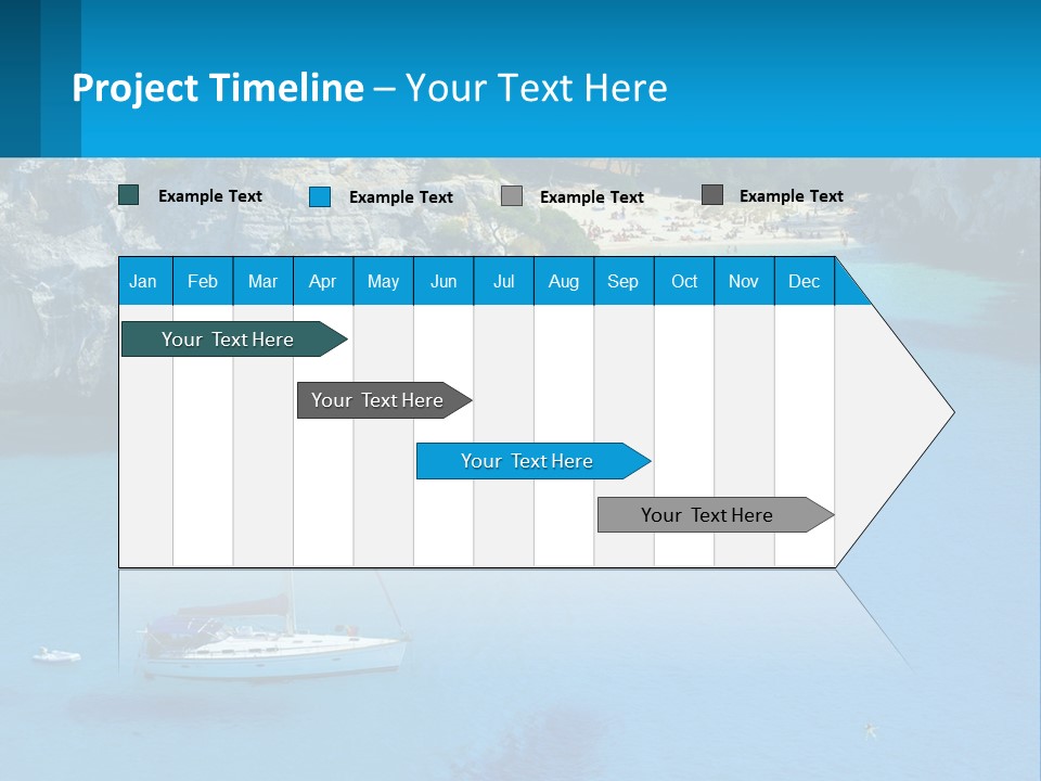 Macaralleta Landscape Blue PowerPoint Template