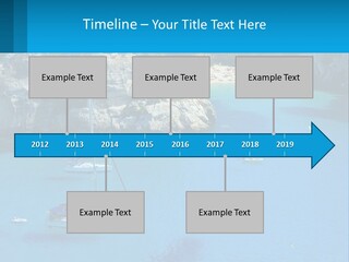 Macaralleta Landscape Blue PowerPoint Template