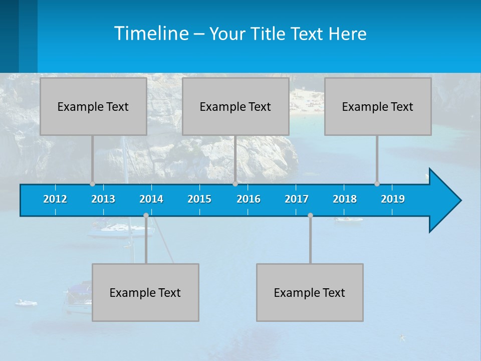 Macaralleta Landscape Blue PowerPoint Template