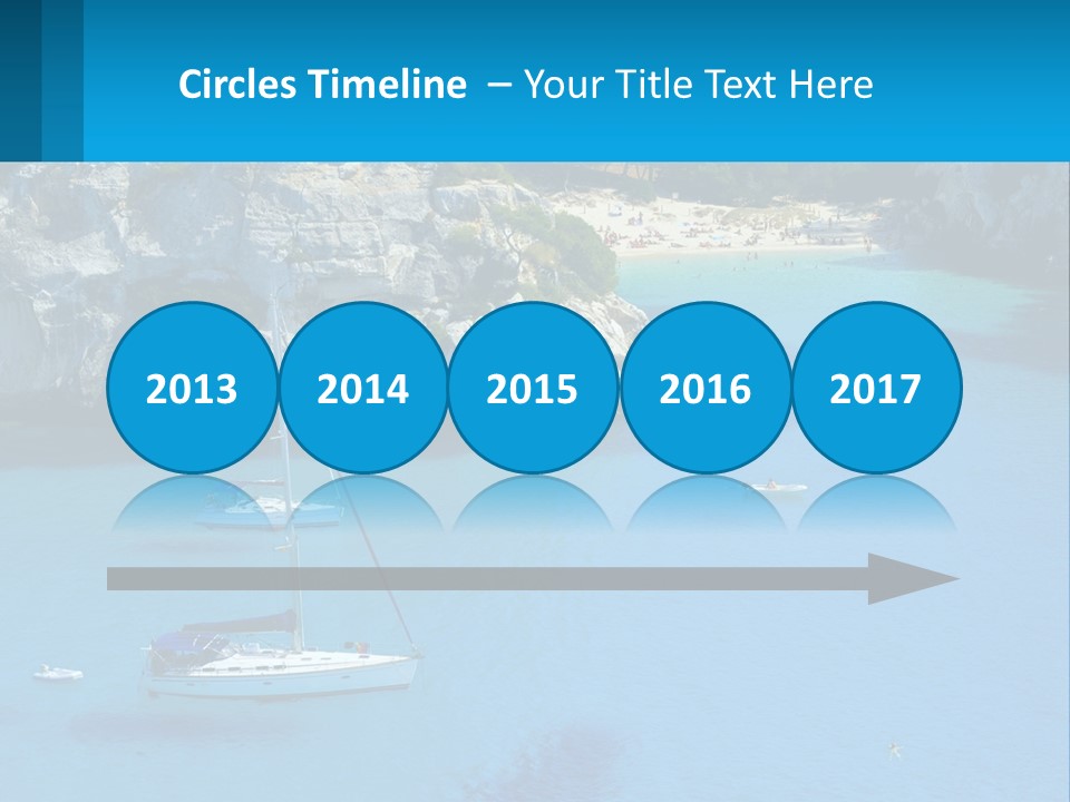 Macaralleta Landscape Blue PowerPoint Template