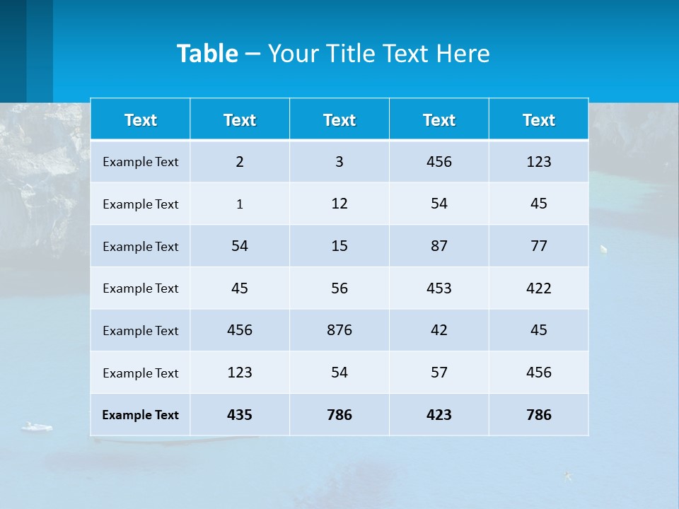 Macaralleta Landscape Blue PowerPoint Template