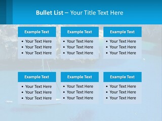 Macaralleta Landscape Blue PowerPoint Template