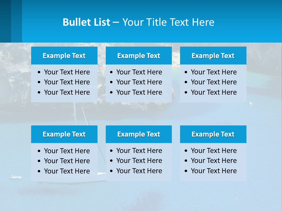 Macaralleta Landscape Blue PowerPoint Template