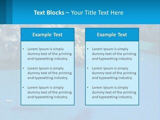 Macaralleta Landscape Blue PowerPoint Template