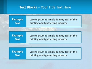 Macaralleta Landscape Blue PowerPoint Template