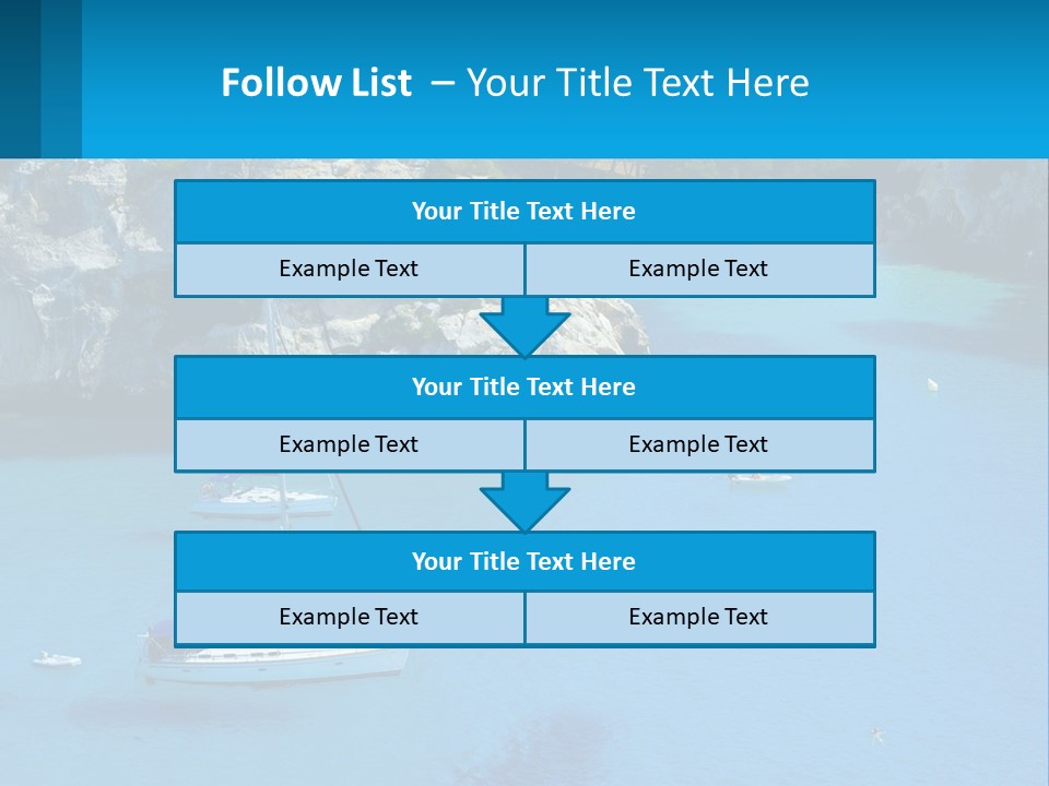 Macaralleta Landscape Blue PowerPoint Template