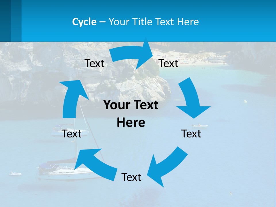 Macaralleta Landscape Blue PowerPoint Template